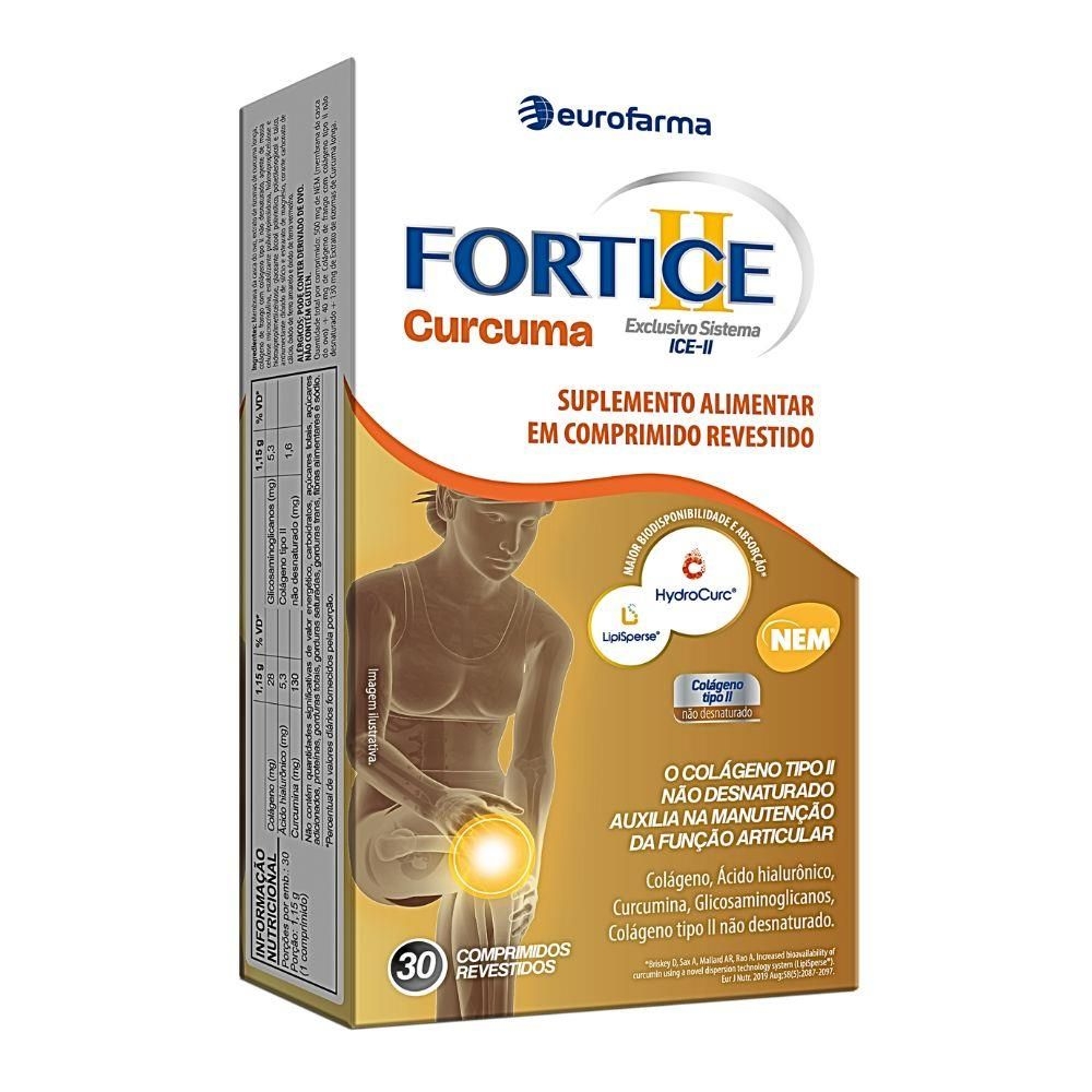 Fortice Curcuma Suplementos Alimentar 30 Comprimidos Revestidos