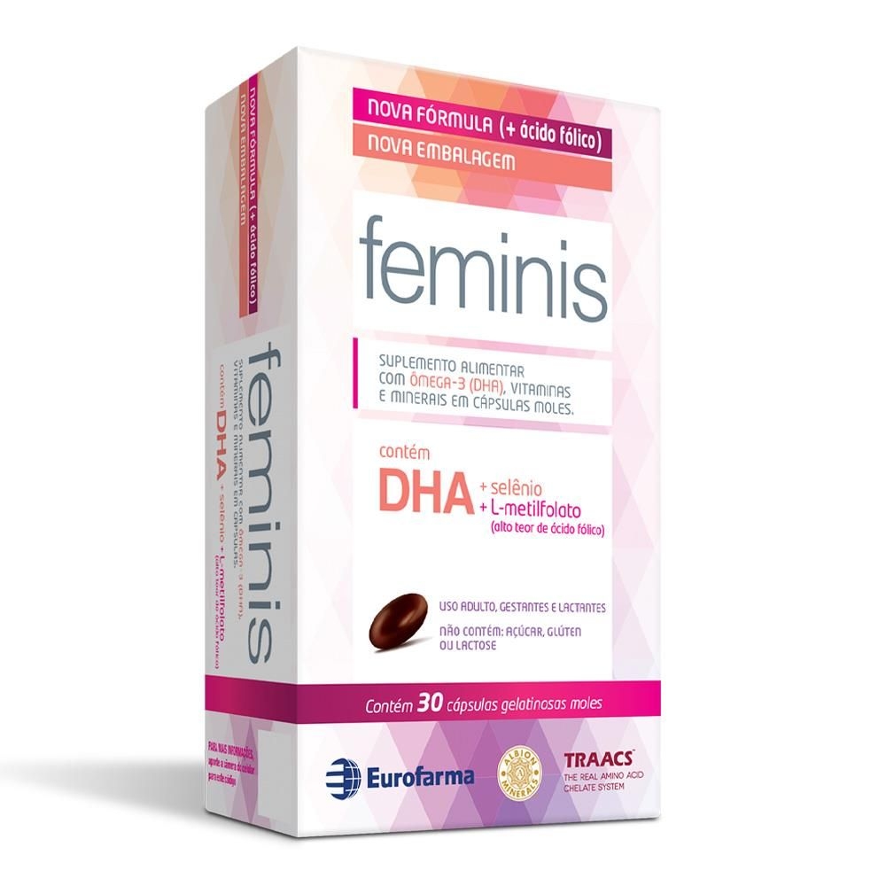 Feminis caixa com 30 cápsulas gelatinosas