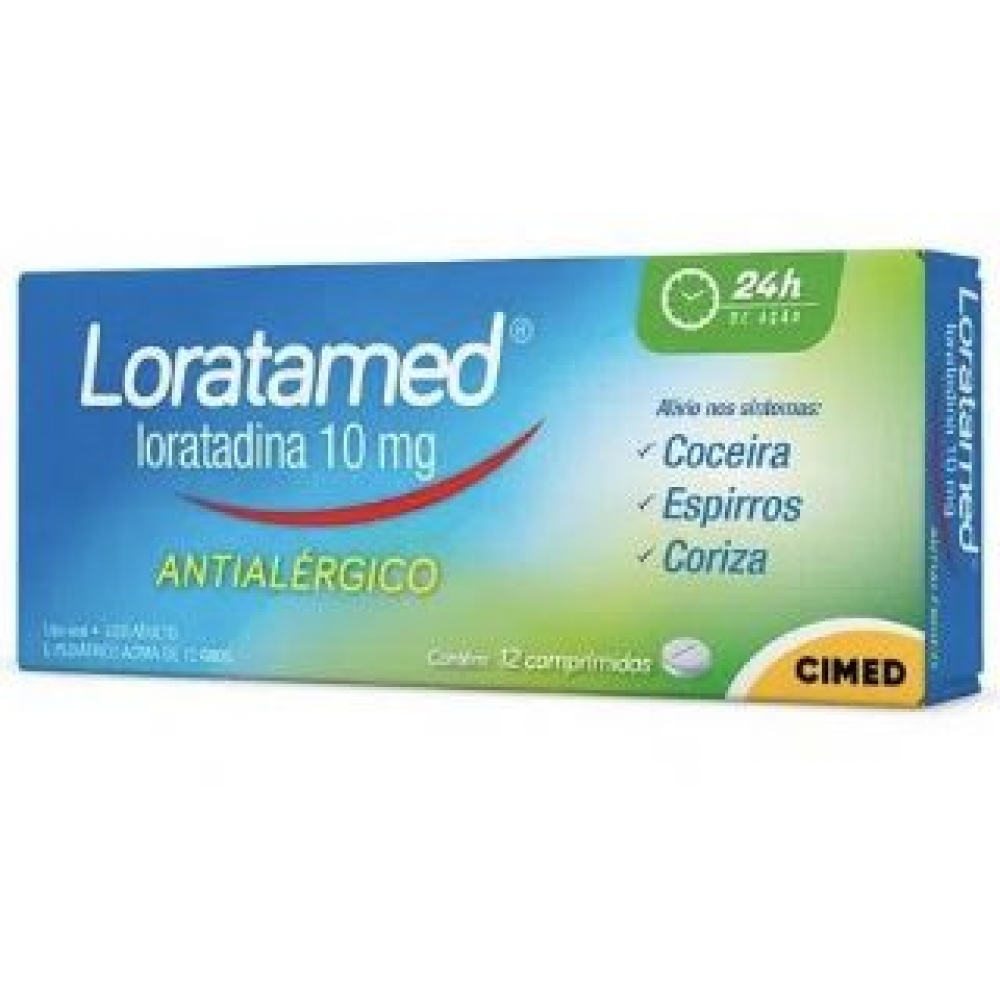 Loratamed 10mg Cimed 12 Comprimidos
