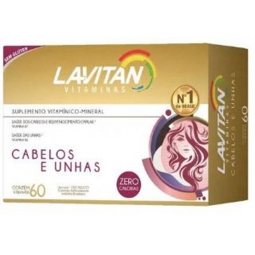 Lavitan Cabelos e Unhas 60 Cápsulas